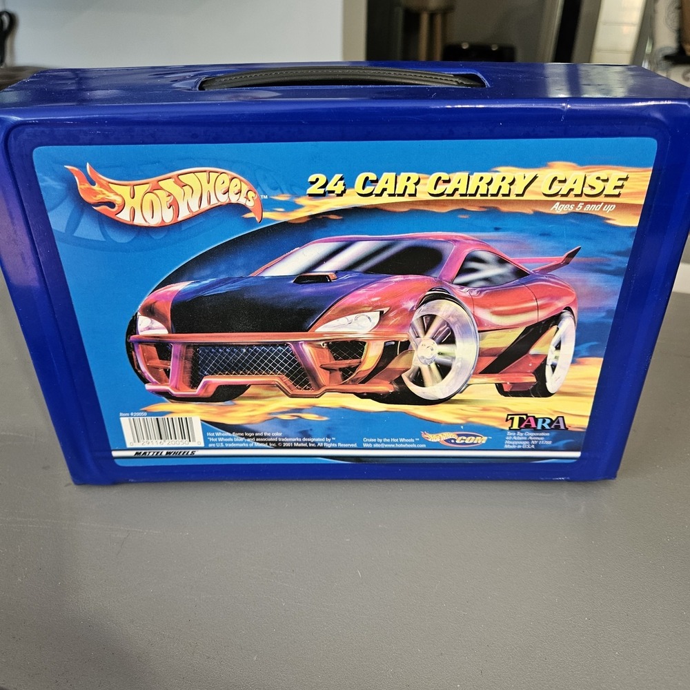 Hotwheels Tara Toy Corp 24‎ Car Carry Case #20050 w/ Trays 2001